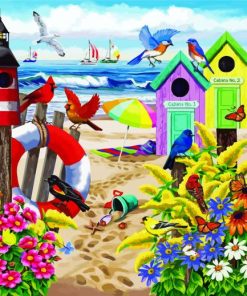 Summer Birds paint by number