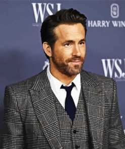 The Actor Ryan Reynolds paint by number
