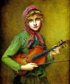 The Young Violin Player Francois Martin paint by number
