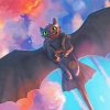 Toothless Light Fury paint by number