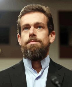 Twitter Owner Jack Patrick Dorsey paint by numbers