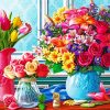 Vases Of Flowers paint by number