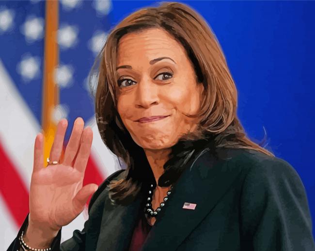 Vice President Kamala paint by number