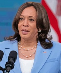 Vice President Of The United States Kamala Harris paint by number