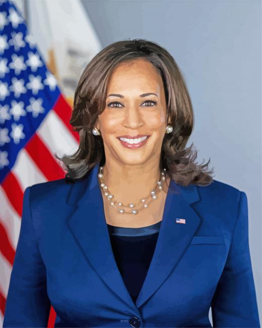 Vice President Of The US Kamala paint by number