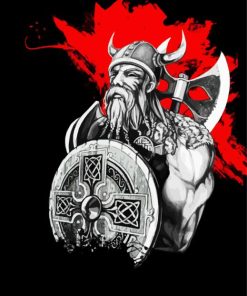 Viking Art Illustration paint by number