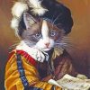 Vintage Classy Cat paint by number