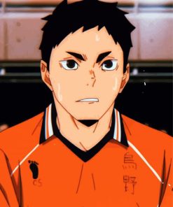Volleyball Player Daichi Sawamura Anime paint by numbers