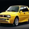 Yellow Lancia paint by numbers