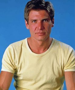Young Harrison Ford paint by number