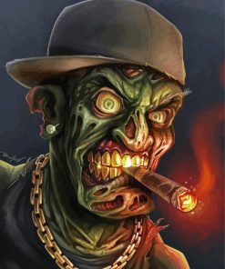 Zombie Gangster paint by numbers