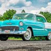 1955 Blue chevrolet paint by number