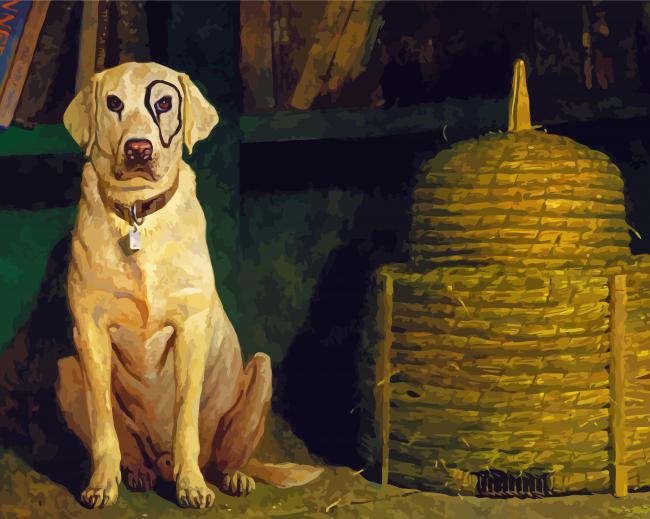 A Dog By Jamie Wyeth paint by numbers