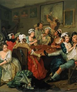 William Hogarth paint by number