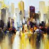 Abstract City Reflection paint by numbers