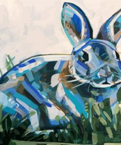 Abstract Rabbit Art paint by numbers