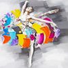 Abstract Woman Dancing Art paint by numbers