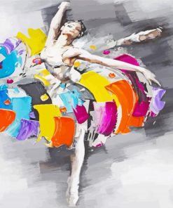 Abstract Woman Dancing Art paint by numbers