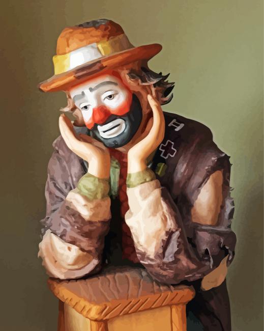 Emmett Clown Art paint by numbers
