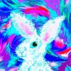 Abstract Rabbit paint by numbers