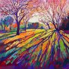 Artistic Abstract Trees paint by numbers