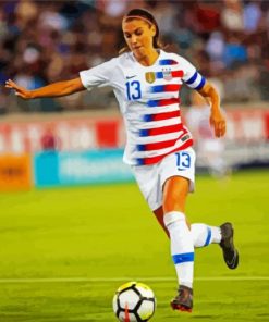 Alex Morgan Player paint by numbers