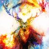 Abstract Deer Dreamcatcher Art paint by numbers