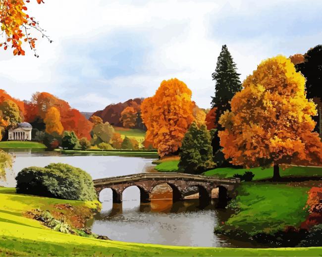 English Landscape Garden paint by numbers
