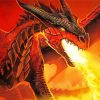 Fire Breathing Dragon paint by numbers