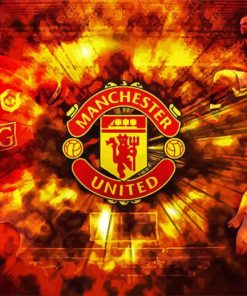 Logo Manchester United paint by numbers