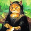 Artistic Mona Lisa Cat Art paint by numbers