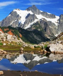 North Cascades Park paint by numbers