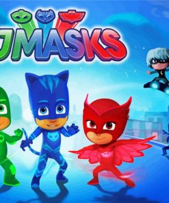 PJ Masks paint by numbers