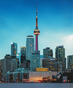 Cn Tower Buildings paint by numbers