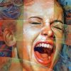 Woman Screaming Art paint by numbers
