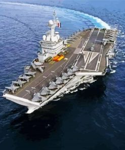 Aircraft Carrier Ship paint by numbers