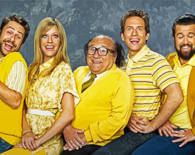 Always Sunny Tv Show paint by numbers