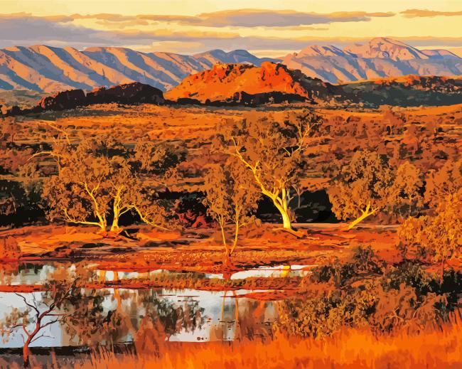 Amazing Australian Landscape paint by number