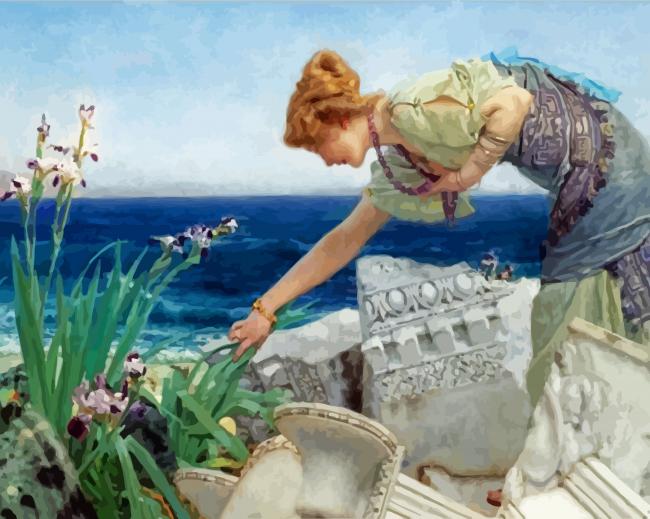 Among The Ruins By Alma Tadema paint by numbers