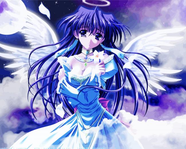 Angelic Girl Anime paint by number