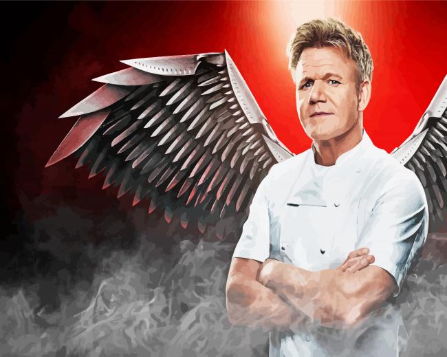 Angelic Chef Ramsay paint by number