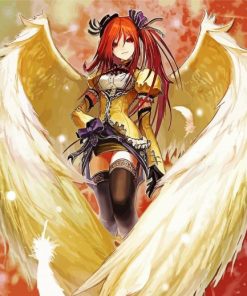 Anime Angelic Girl Illustration paint by number