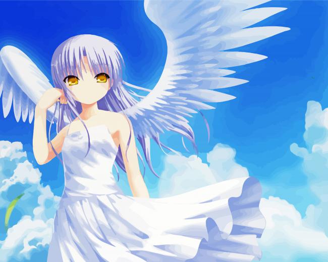 Anime Angelic Girl paint by number