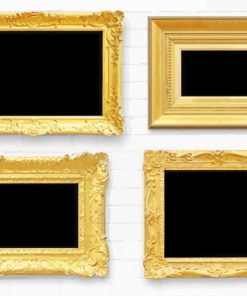 Antique Gold Frames paint by number
