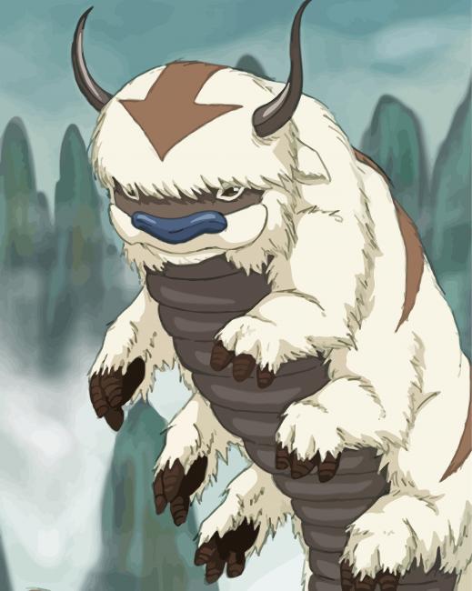 Appa Japanese Character paint by numbers