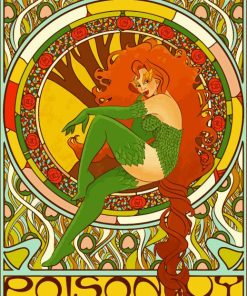 Art Nouveau Ivy paint by numbers