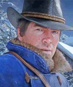 Arthur Morgan Game Character paint by number