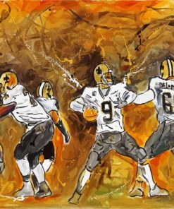New Orleans Saints paint by numbers