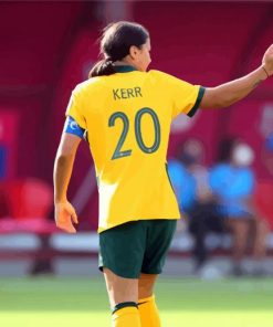 Australian Soccer Player Sam Kerr paint by number