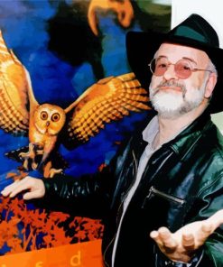 Author And Artist Pratchett paint by number